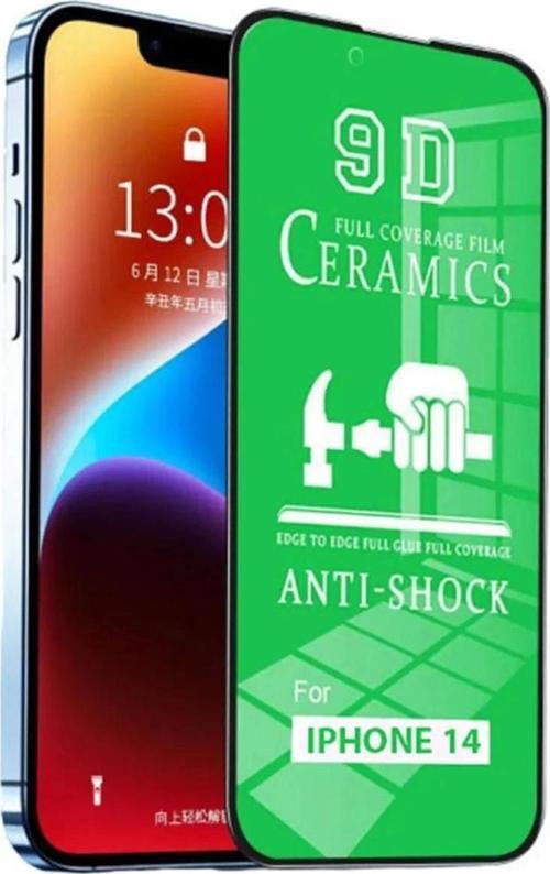 Iphone 14 Uyumlu 9d Tam Kaplayan Parmak Izi Bırakmayan Ekran Koruyucu Film