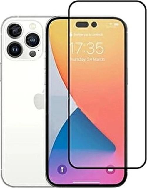 Iphone 14 Pro Uyumlu 9d Tam Kaplayan Parmak Izi Bırakmayan Ekran Koruyucu Film