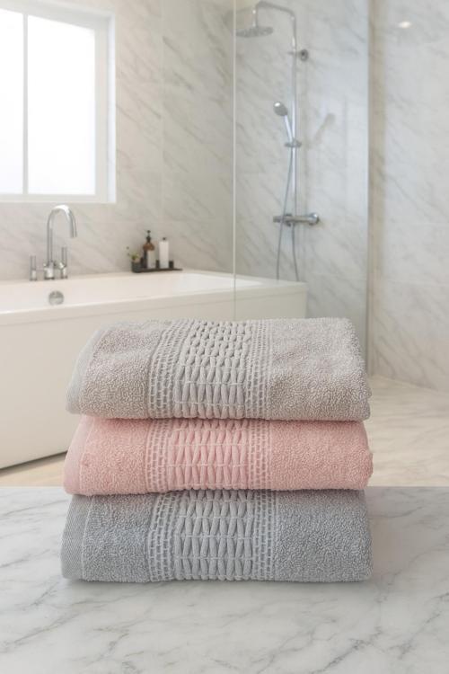 Maya 3 'Lü 50X90 Cm Havlu Seti