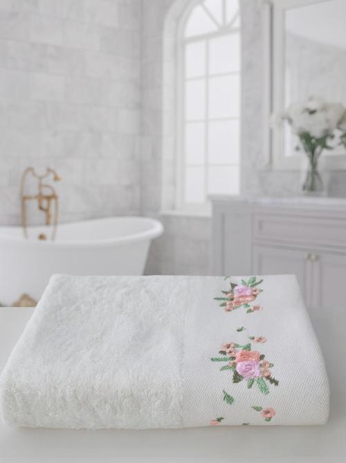 Bambu Nakışlı Bahar Havlu 50X90Cm