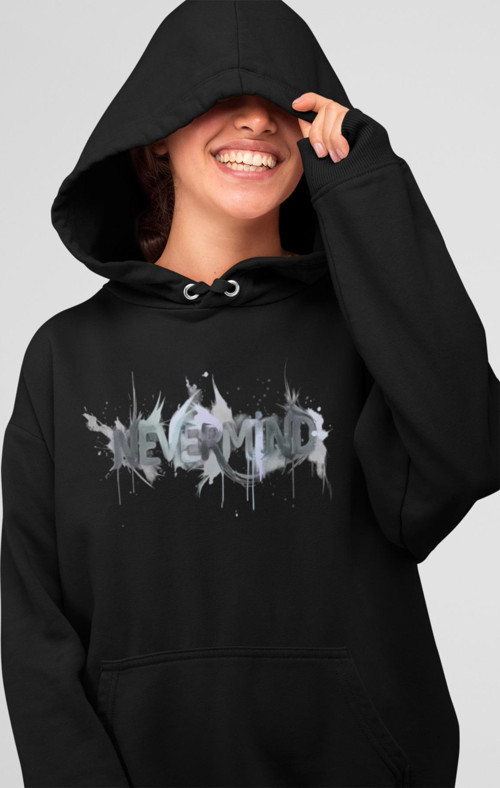 Oversize Baskılı Unisex Hoodie Sweatshirt