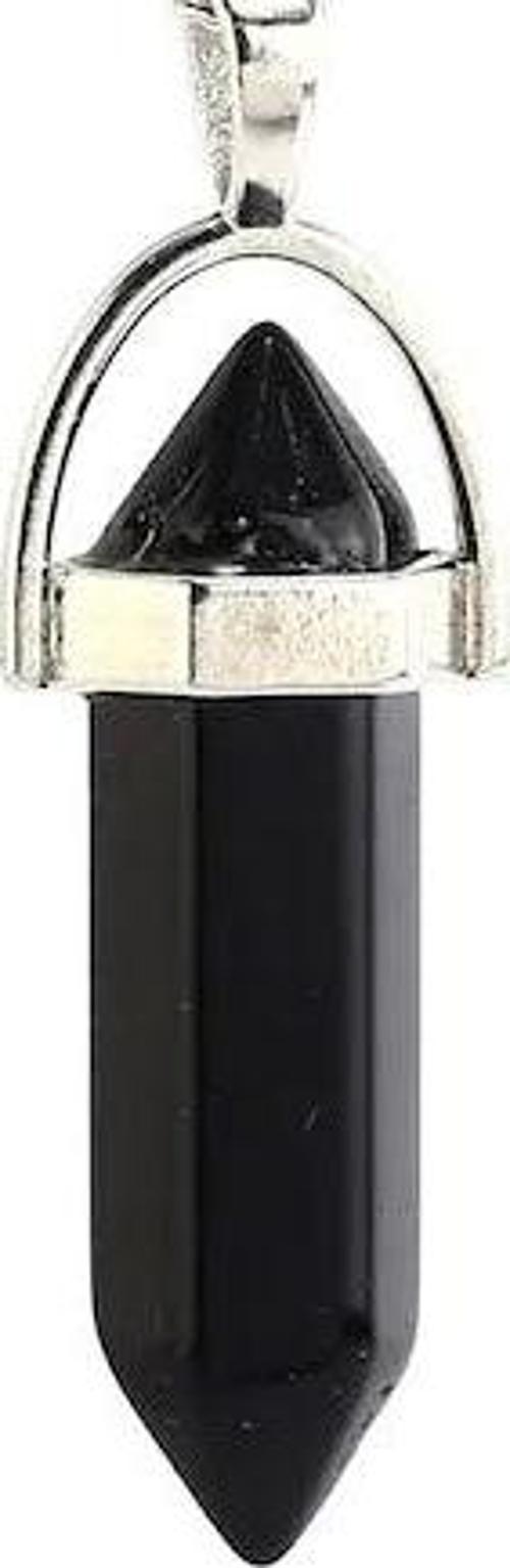 Doğal Oniks Doğal Taş Erkek& Kadın Kolye (DERİ ZİNCİR HEDİYELİ)