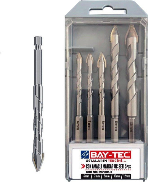 Mu1801-2 Çok Amaçlı Matkap Ucu Seti 5 Parça