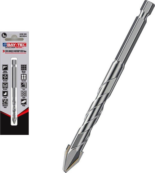 Mu1816 8Mm Çok Amaçlı Elmas Matkap Ucu