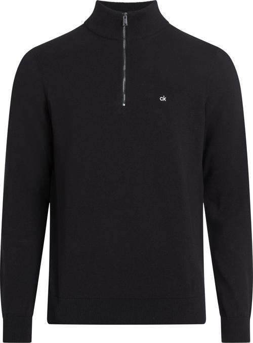 COTTON SILK BLEND QUARTER ZIP