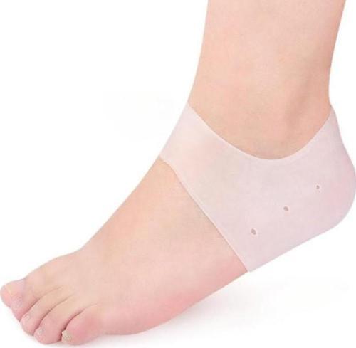 Silikon Topuk Çorabı Beyaz Renk