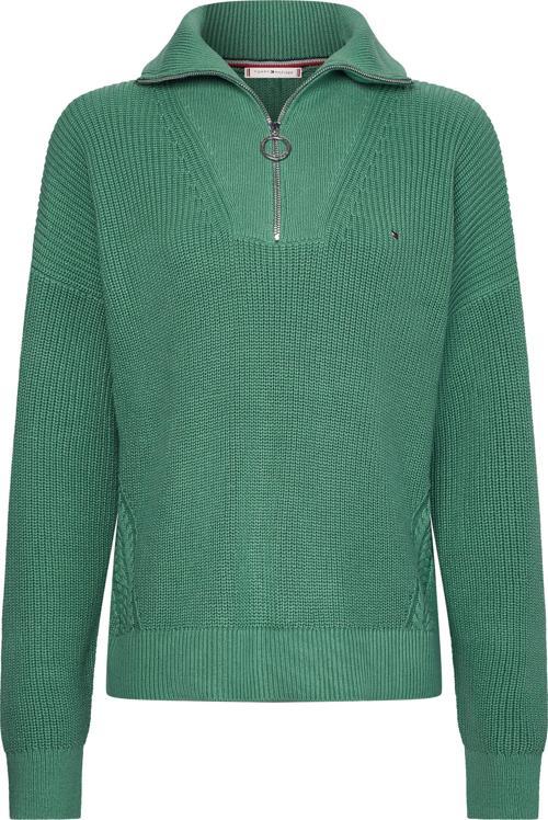 HAYANA CABLE ZIP-UP SWEATER