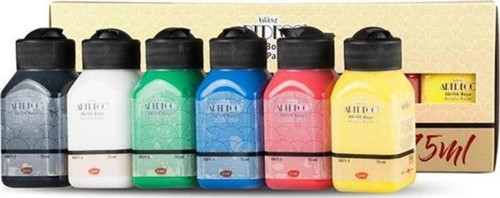Akrilik Boya 6X75 Ml Set Canlı Renkler Lv-Y-070I-As1