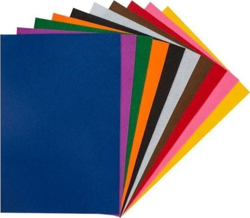Kids Yapışkanlı Keçe 20X30 Cm. Karışık Renk 10`Lu 3 Paket
