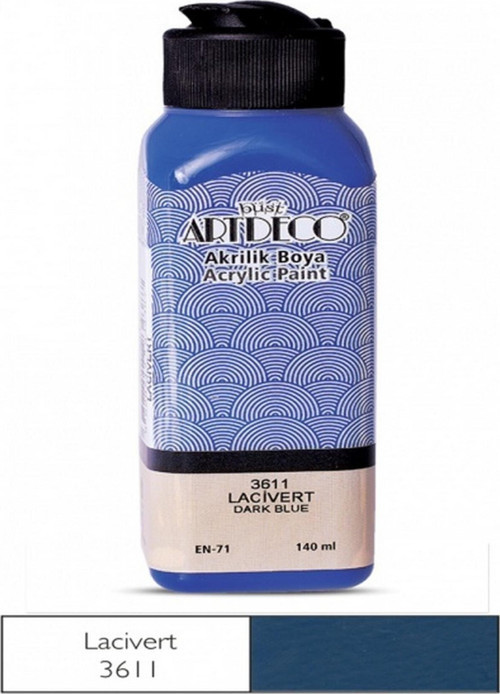 Akrılık Boya 140 Ml Lacıvert Y-070R-3611 - (1 Adet)