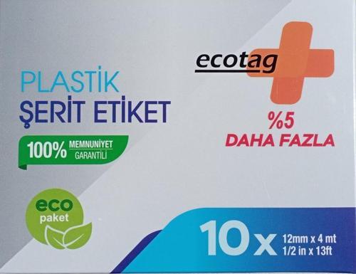Ecotag Dymo Letratag Muadili Kağıt Şerit Etiket Beyaz 30 Lu Eco Paket