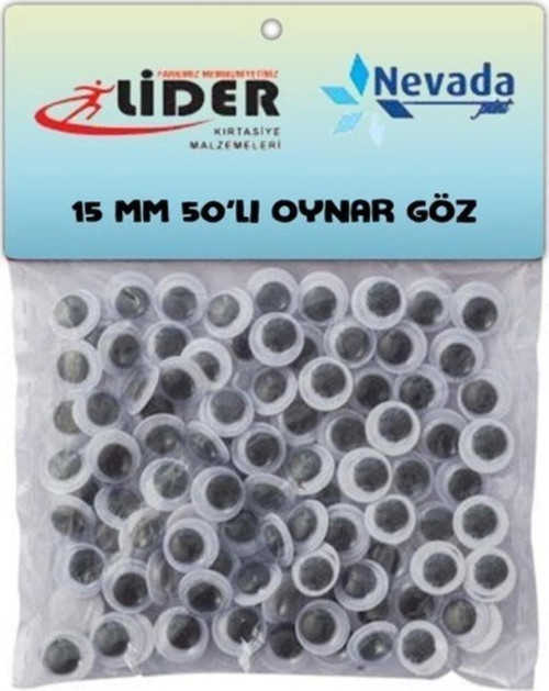 Oynar Göz 15 Mm 50'Li ( 10 Lu Paket )