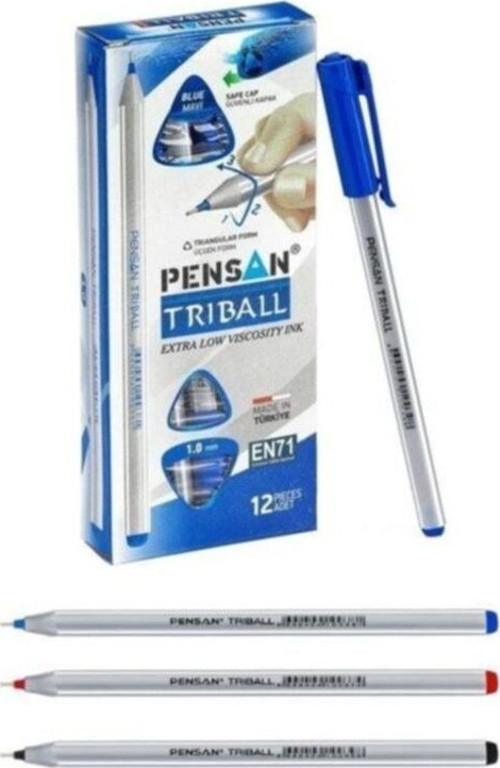 Trıball Tükenmez Kalem 1 Mm 12 Li Paket
