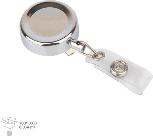 Metal Yoyo Yaka Kartı Tutucu Yuvarlak