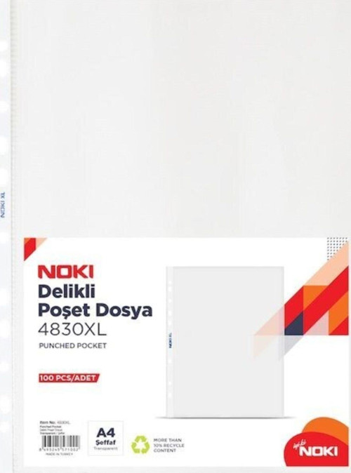 Şeffaf Poşet Dosya Xl 100 Lü 4830 6 Paket