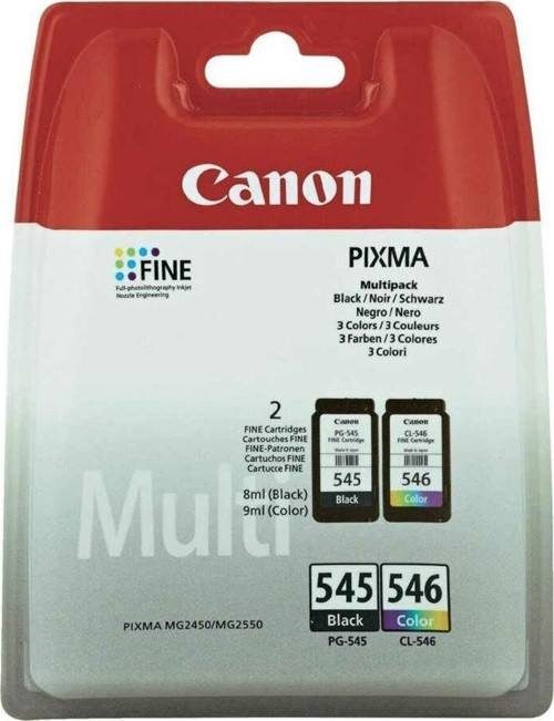 Pg-545 Siyah Ve Cl-546 Renkli Mürekkep Kartuş 2Li Paket 8287B005