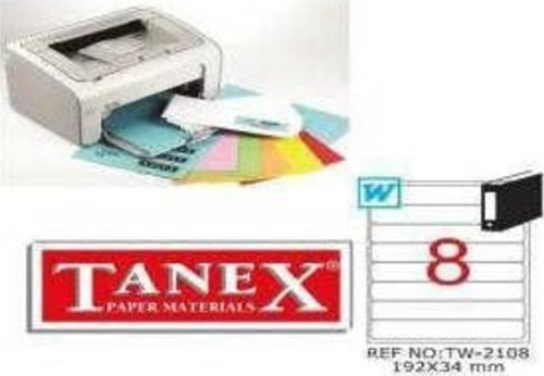 Tw-2108 - 192 X 34 Mm Laser Etiket 100 Adet