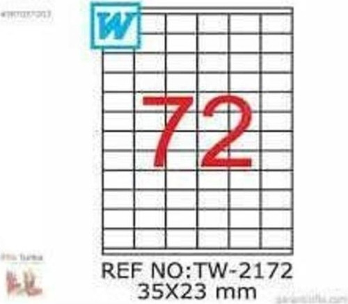 Tw-2172 Laser Etiket - 35 X 23 Mm
