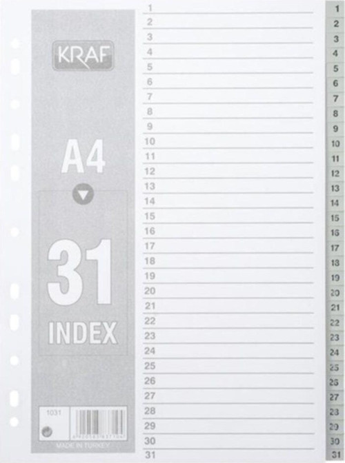 Separatör 1031 1-31 Rakam