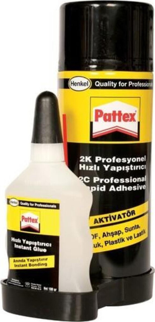 2K Profesyonel Hızlı Yapıştırıcı 200 Ml Aerosol 50 Ml Şişe
