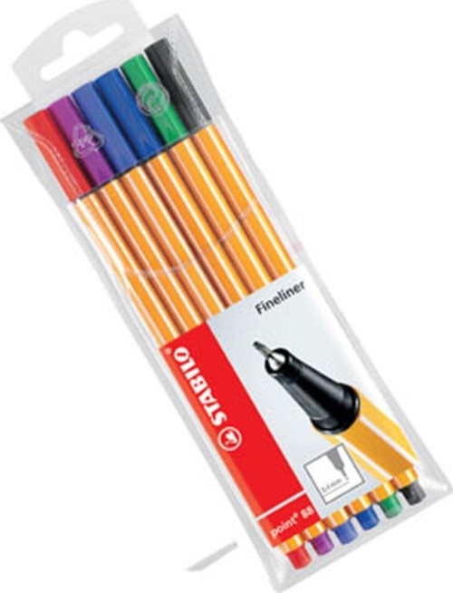 Point 88 Fineliner 6 Renk Kalem Set