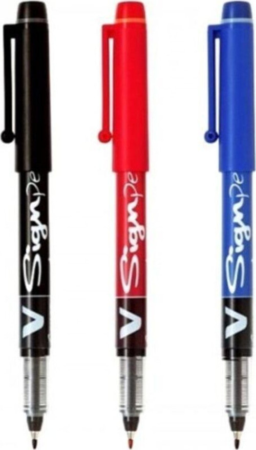 V-Sign Pen Imza Kalemi 2.0 Mm 3 Farklı Renk