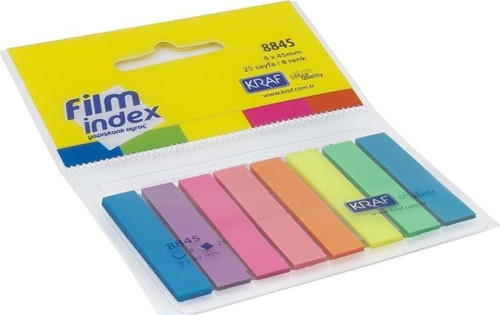Film Index 8 Renk X 25 Sayfa - 2 Adet