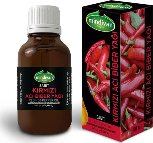 Kırmızı Acı Biber Yağı 50 Cc