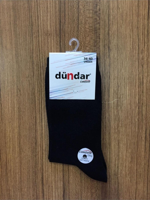 Unisex Siyah Comfort 6'Lı Soket Çorap