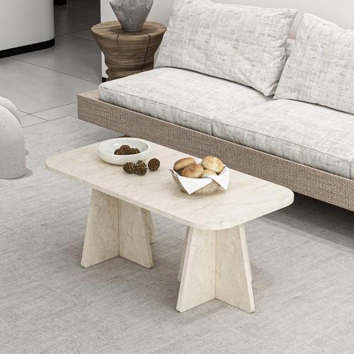 Mantar Orta Sehpa - Traverten