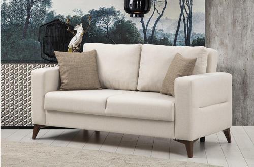 Kristal 2'li Koltuk Bej