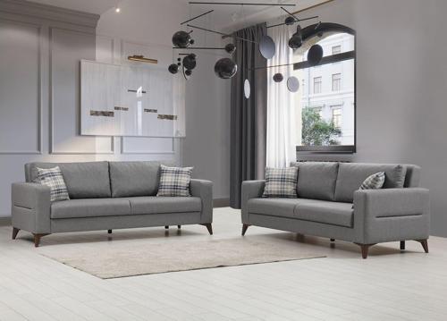Kristal 3+3 Koltuk Takımı Koyu Gri