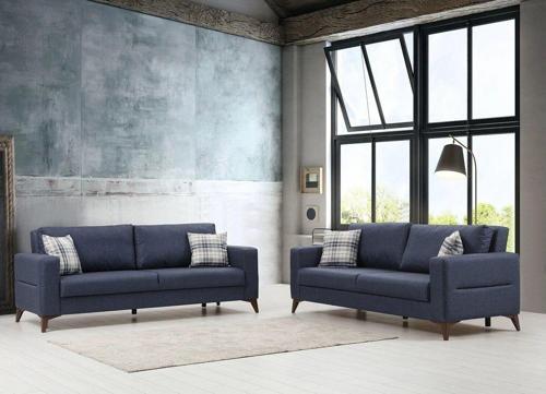 Kristal 3+3 Koltuk Takımı Lacivert