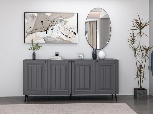 Kale Aynalı Konsol İlkbahar Antrasit/Antrasit