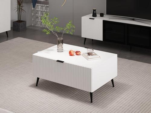 Kale Orta Sehpa Plus Beyaz/Beyaz