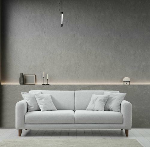 Sare 3Lü Koltuk Ares Beyaz