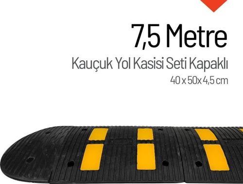 Kauçuk Hız Kesici, Yol Kasisi EKO 4 Bantlı - 7,5 Metre Set