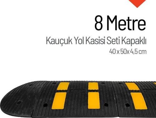 Kauçuk Hız Kesici, Yol Kasisi EKO 4 Bantlı - 8 Metre Set
