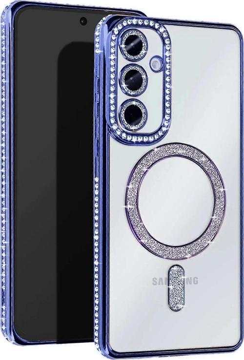 Samsung Galaxy S25 Edge Joke Simli Magneticsafe Kılıf - Mavi-(5796)