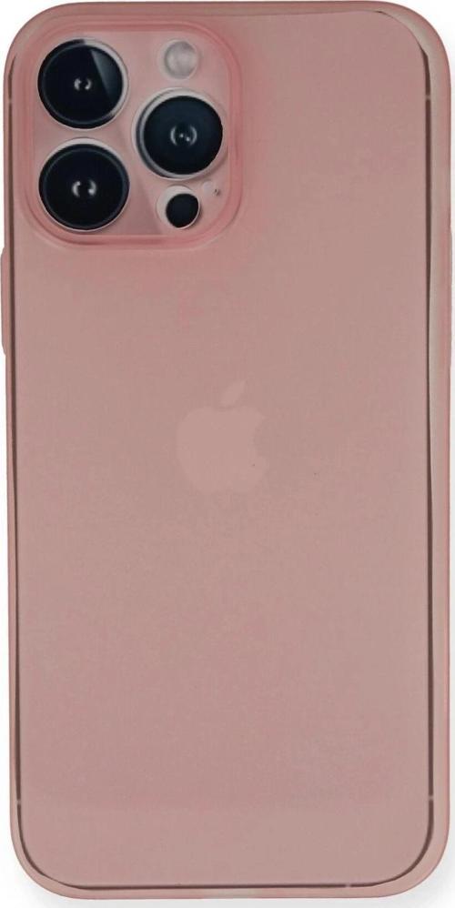 iPhone 14 Pro Kılıf PP Ultra İnce Kapak - Pembe-(5796)
