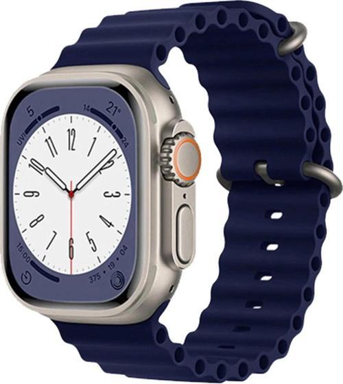 Apple Watch 38mm Ocean Kordon - Mavi-(5796)