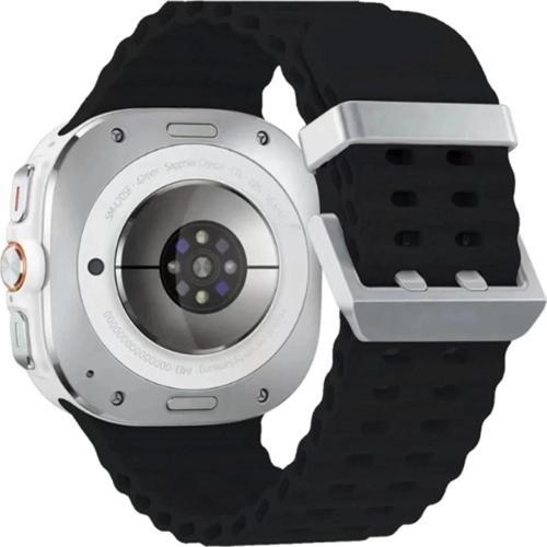 Watch 7 Ultra KR417 Rug Silikon Kordon - Siyah-(5796)
