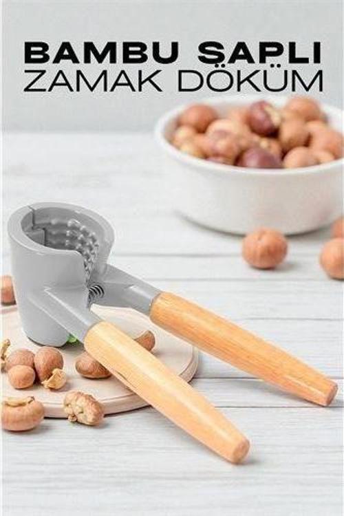 HSNET Fındık ve Ceviz Kırıcı - Bambu Saplı Döküm Ceviz Fındık Kıracağı