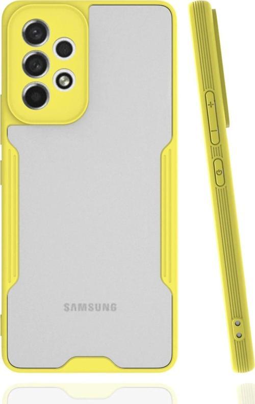 Samsung Galaxy A33 5G Kılıf Platin Silikon - Sarı-(5796)