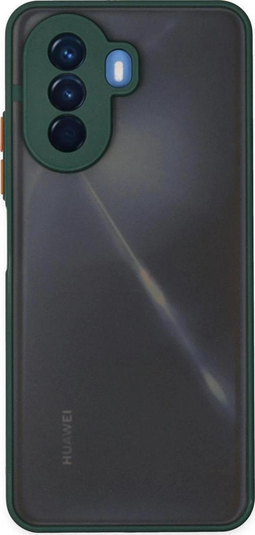Huawei Nova Y70 Kılıf Montreal Silikon Kapak - Yeşil-(5796)