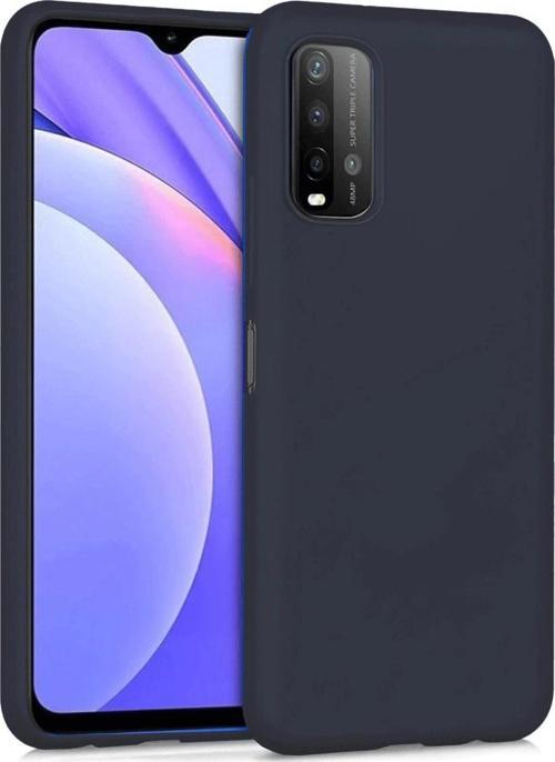 Xiaomi Redmi 9T Kılıf Nano içi Kadife Silikon - Siyah-(5796)