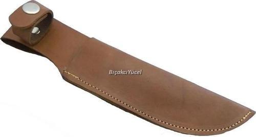 Hakiki Deri Uzun Bıçak Kılıfı 27 Cm, Kemerlikli