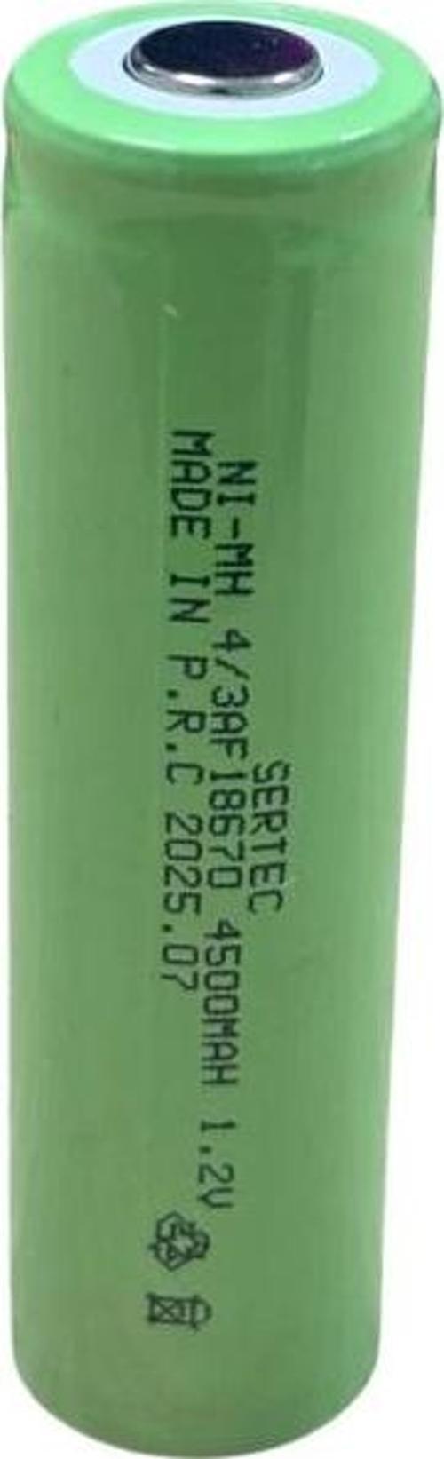 1.2V 4500 Mah - 4/3AF - Ni-MH Şarjlı Pil - (Başsız / Flat Head)