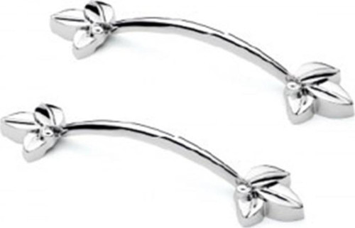 Defne Zamak Kulp Yonca Desenli Model 14 Cm (2 Adet)