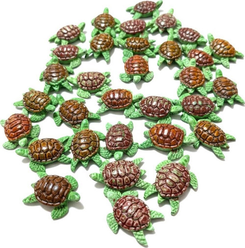Epoksi Süs Kaplumbağa 25 Adet 3,5*3 Cm